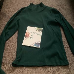 Green turtle neck